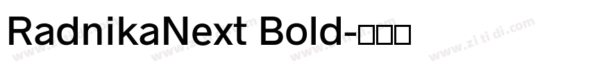 RadnikaNext Bold字体转换
